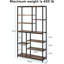 Bibliothèque étagère 78,7 "à 8 niveaux avec 8 tablettes pour le salon, la chambre à coucher