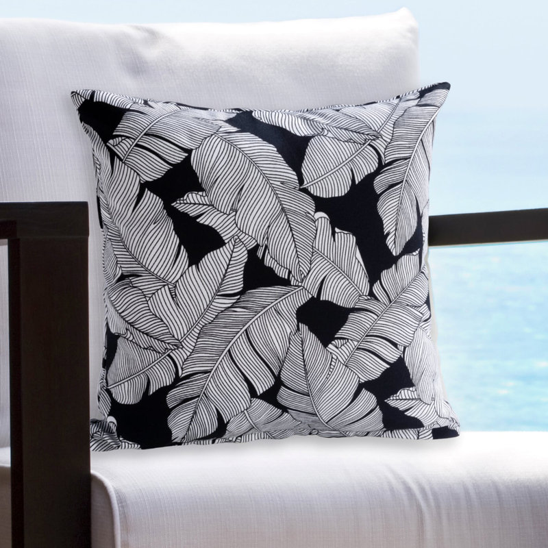 Floral Outdoor Throw Pillow, 16" x 16"