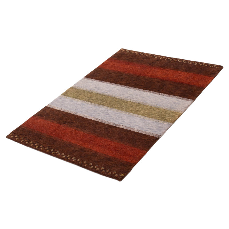 Tapis unique brun foncé 4 pi x 5 pi 10 po Metheny