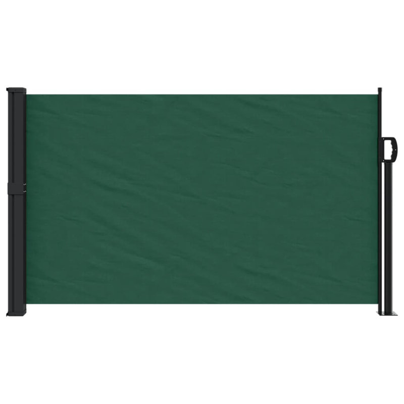 Retractable Side Awning, 117cm H x 300cm W, Dark Green