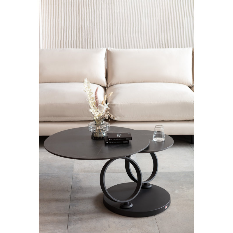 Coffee Table Beverly Black 133x80cm