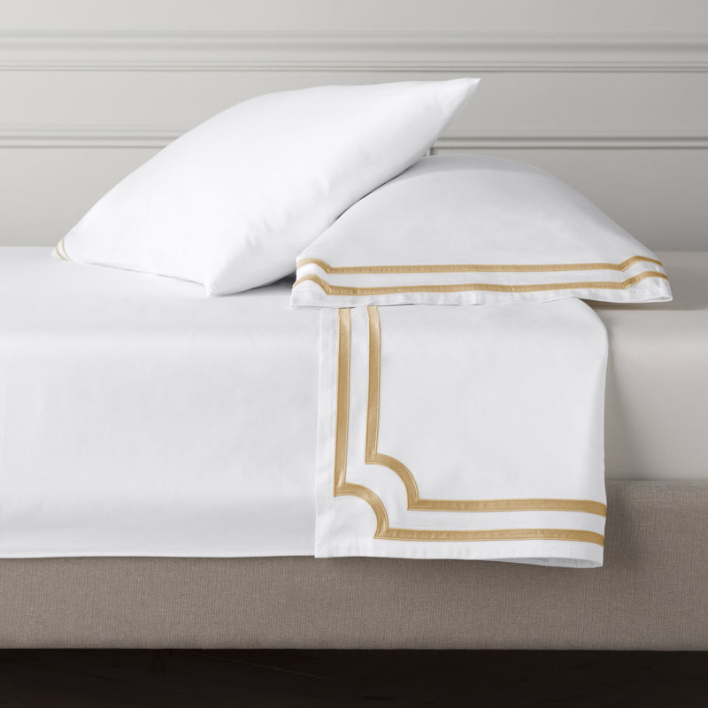 Soho Sheet Set, King, Ivory/Gray