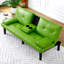 Canapé-lit convertible en cuir PVC-750419762