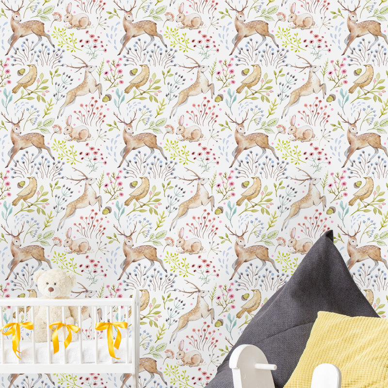 Rouleau de papier peint pelez et collez, L 16,67 po x l 25 po
