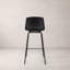 Tabouret de comptoir en plastique AGata, noir-423887932