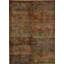 Dexia Cotton Abstract Area Rug in Red/Green-1776141545