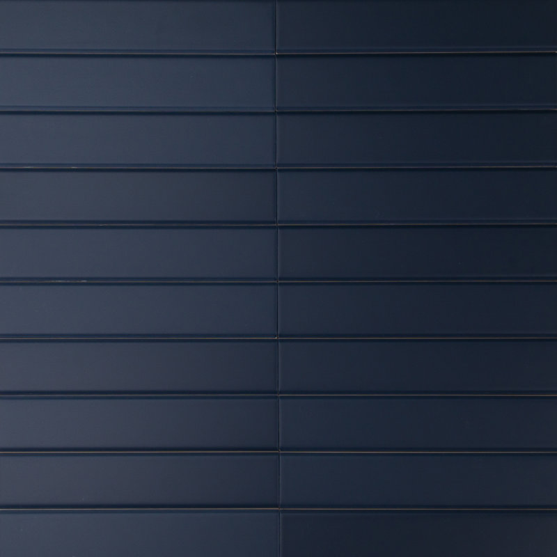 Carrelage mural mat 2 "x 10" Tinte, Bleu mat