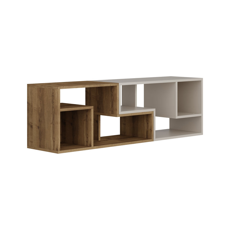 Glis Corner TV Stand Versatile and Stylish Media Unit for Modern Living Spaces, Hitit/Sandstone