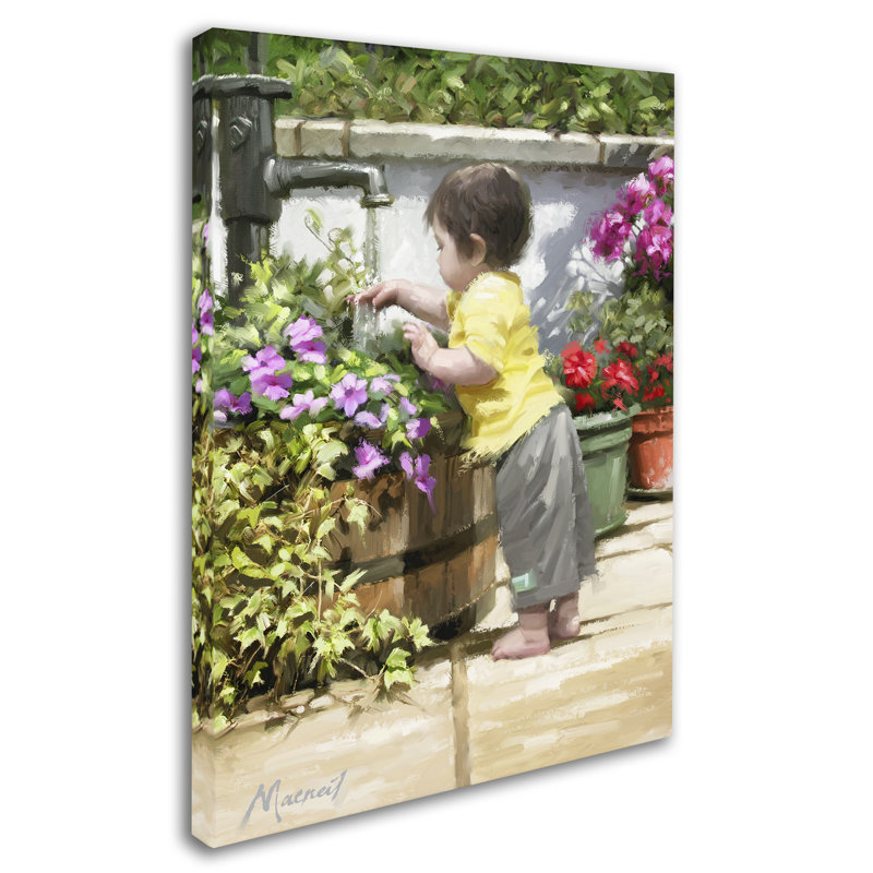 «The Water Fountain» par Armand, reproduction sur toile, H 24 po x l 18 po x P 2 po