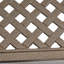 Table de salle à manger d'extérieur moderne en aluminium, carré 62,65 po, noir brillant avec motif tissé, rouille, abri de jardin 8 places, finition, rouille, pelouse