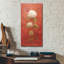 «White Hydrangea On Red» par Danhui Nai, art mural en verre acrylique-1026808217