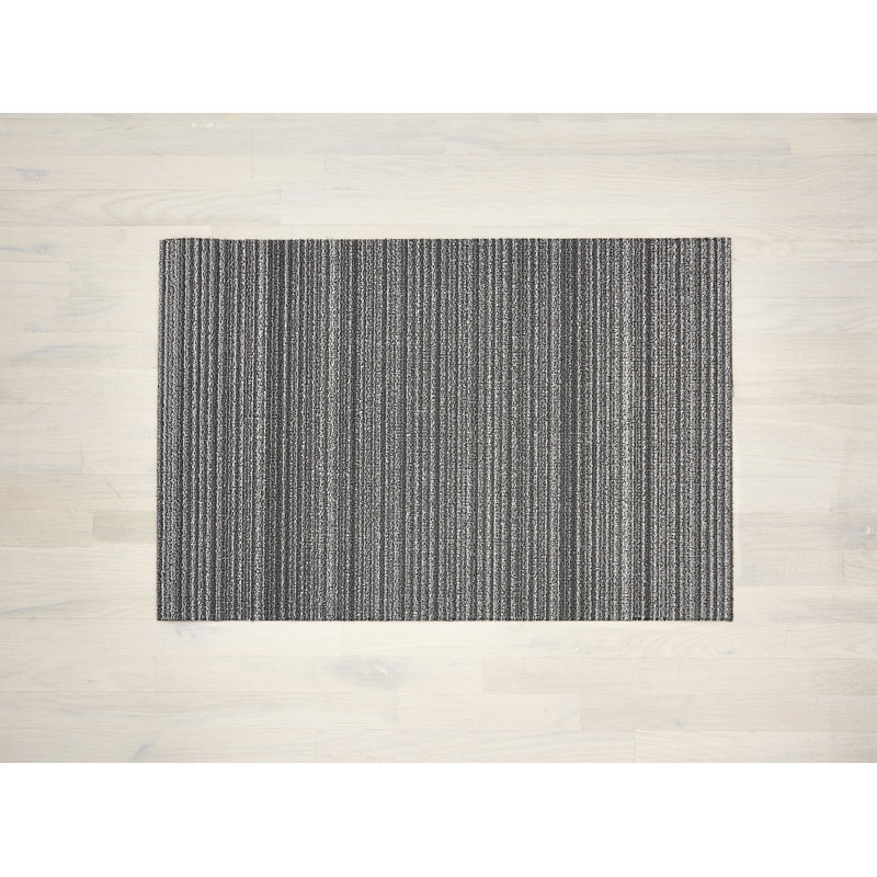 Striped Indoor / Outdoor Doormat, 0.6cm H x 91cm W x 152cm L, Shadow