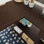 Bureau en L, finition brune