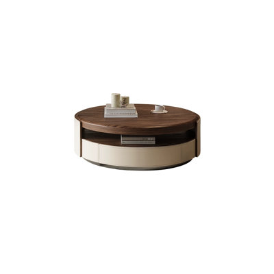 Modern Saddle-leather Coffee Table