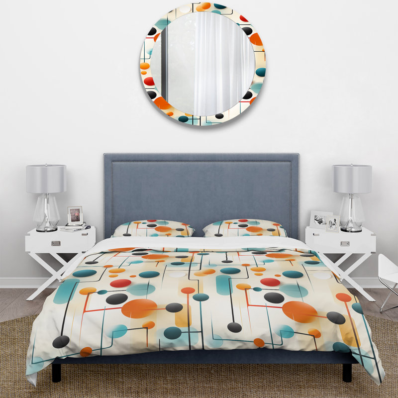 Ensemble de housse de couette Attore, Housse de couette simple + 1 taie décorative stan
