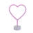 11.5" Pink Heart LED Neon Style Valentine's Day Table Sign