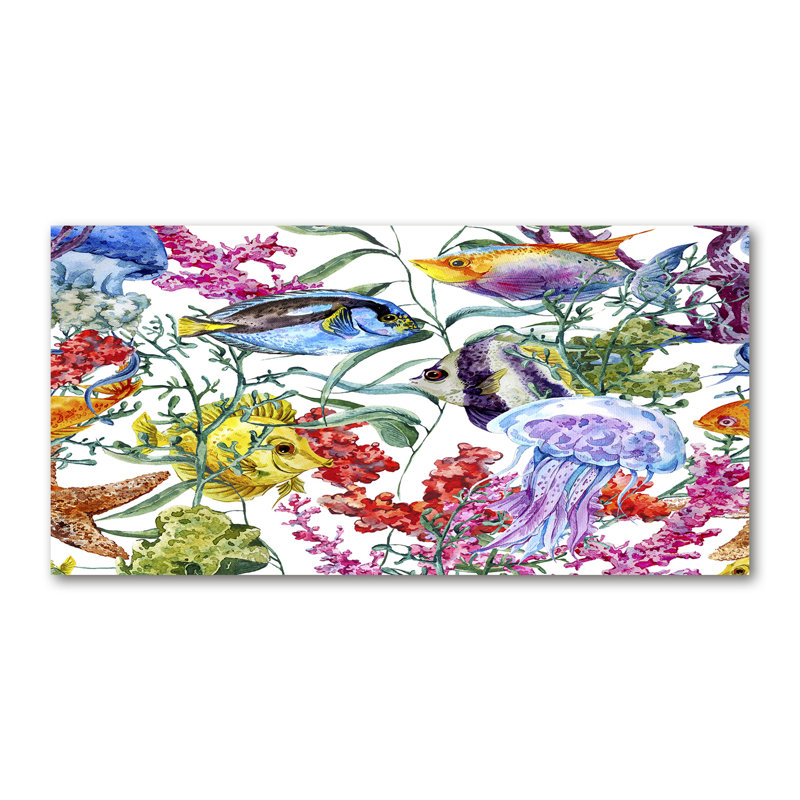 Canvas Print - Wall Art - Prints On Canvas - 140X70 Image Picture Theme: Coral Reef