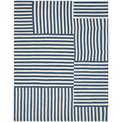 Ralph Lauren Canyon Stripe Patch Wool Striped Rug
