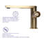 Robinet de lavabo de salle de bain monotrou Modern-77336172