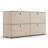 Modular Metal Drawer Sideboard File Cabinet Dining Cabinet Shelf Bookcase 2-Tier Storage-602172954