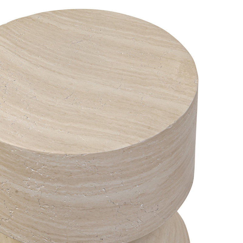 Ara End Table, Sand Striae