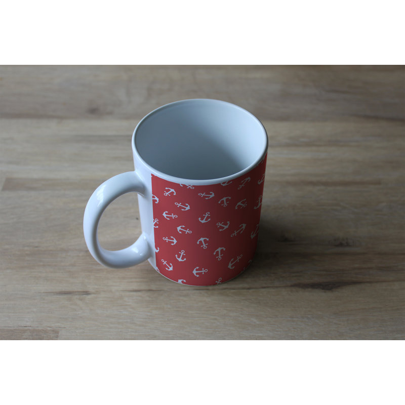 Ricardo Ceramic Coffee Mug, Red