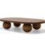 Table basse ovale en bois de frêne-110494538-110494537