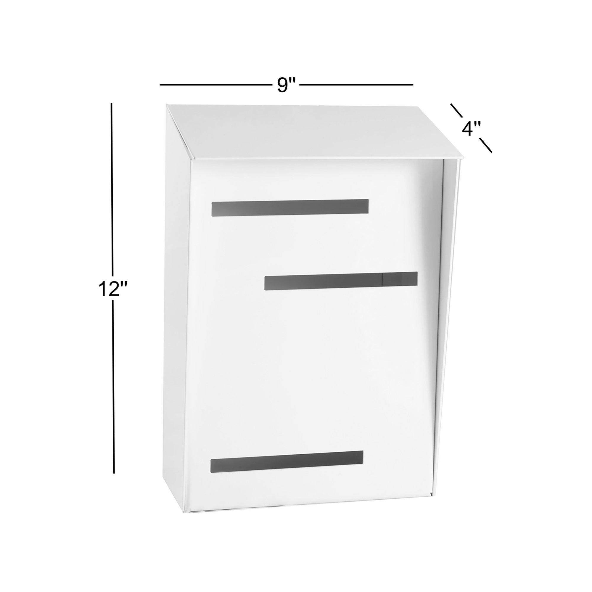Wall Mounted Mailbox, Black