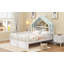 Lit simple en bois avec tête de lit et tablette de rangement, blanc-265490161-265490166
