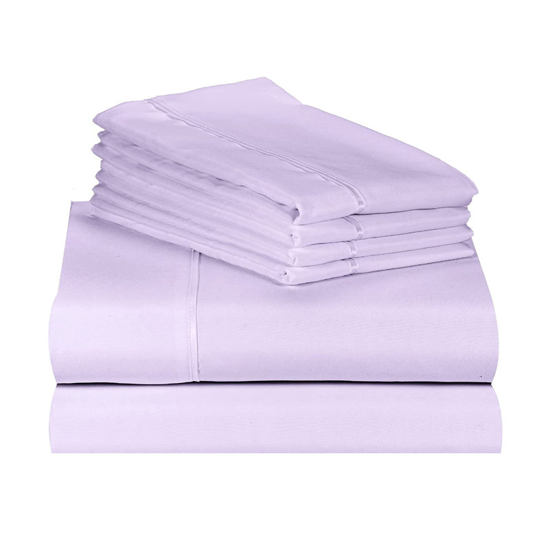 Ensemble de draps 4 pièces LuxClub, Pervenche, Ensemble de draps pour lit double avec 4 taies d'o