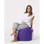 Pouf de jardin extérieur, mauve uni, 17,7 po x 17,7 po x 17,7 po | Tissu en polyester 100% imperméable 100% polyester, 100% polyester | Conception moderne avec fermeture à glissière dissimulée, parfaite pour le divertissement et la détente-161924061