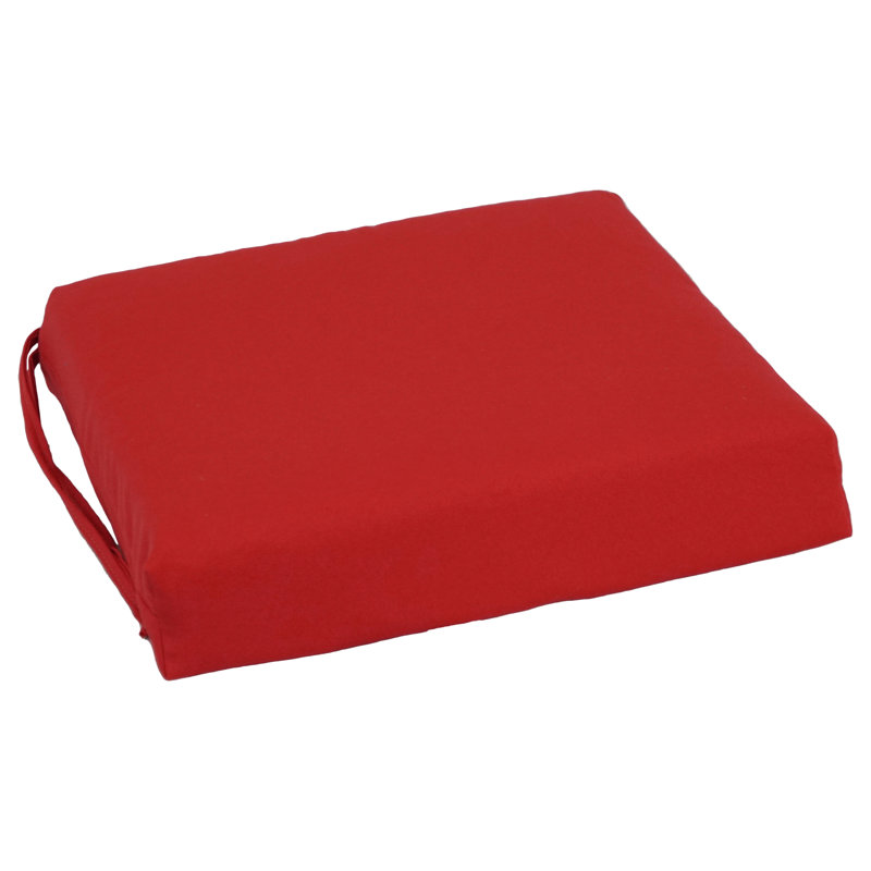 Outdoor 3'' Seat Cushion, Ruby Red