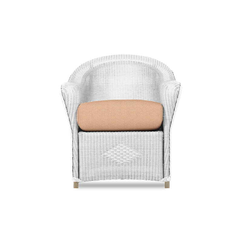 Reflections Outdoor Dining Armchair, Demo Oatmeal, White