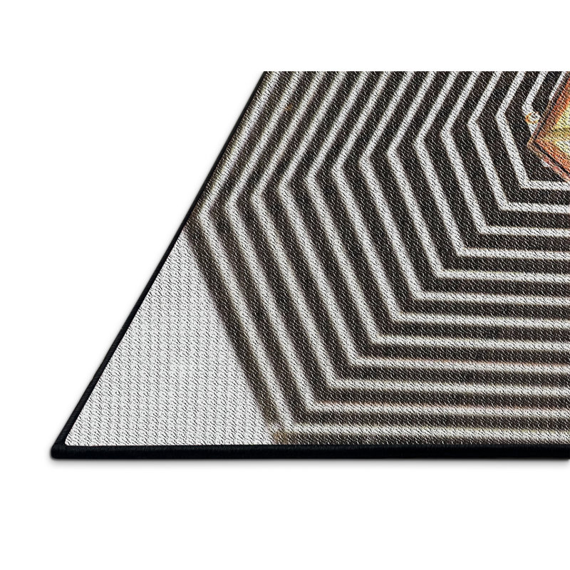 Tapis géométrique noir, Rectangle 2 pi x 3 pi