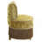 Gold Vanity Stool With Button Tufted