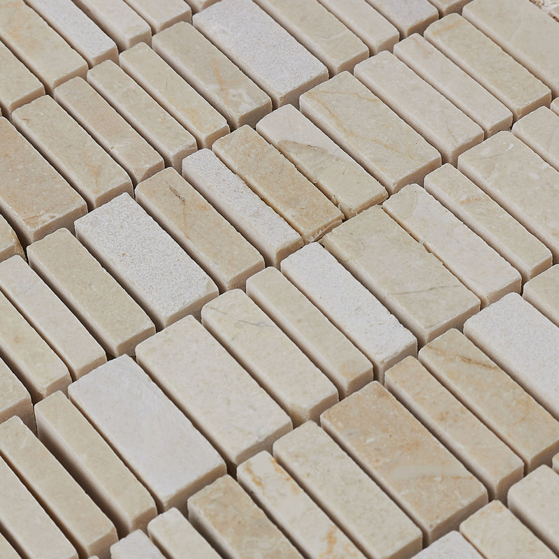 Stone Mosaics 12" x 12" Natural Stone Field Tile in Crema Marfil Classico