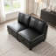 Canapé modulable en polyuréthane flexible, formes convertibles, rangement et canapé-lit-130022324