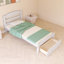 Structure de lit simple 36 po x 41 po avec tiroir de rangement et support à lattes de bois sans sommier-1524923565