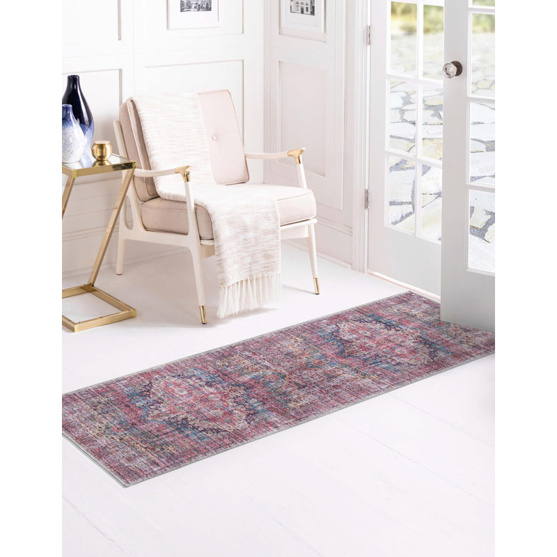 Gutshall Chenille Oriental Indoor Rug, Runner 2' x 10'