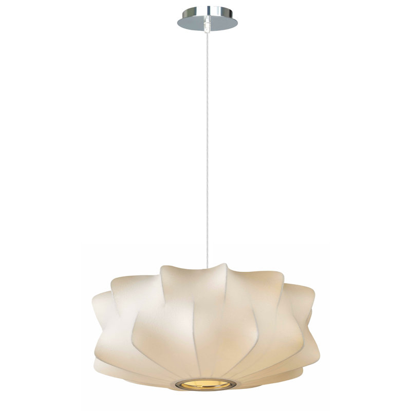 2 - Light Chandelier, 8" H x 18" W