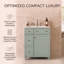 Meuble-lavabo compact autoportant avec lavabo en céramique et 2 tiroirs-1392895766