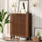 24 Pair Shoe Storage Cabinet with 2 Shutter Doors-668760906