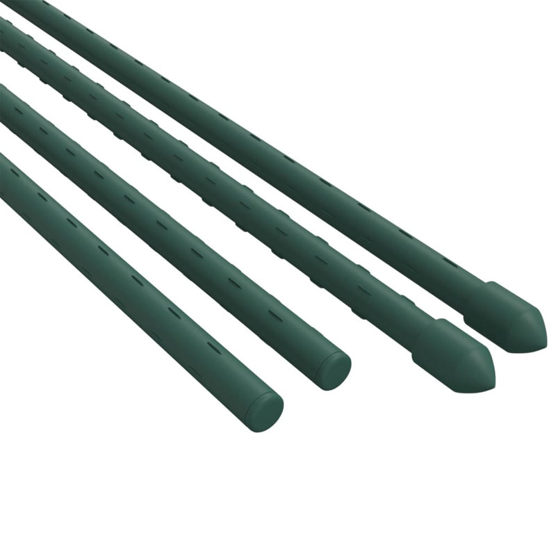 30 piquets de plantes de jardin Arlmont & Co., acier vert, H 59,1 po x l 0,4 po x P 0,4 po