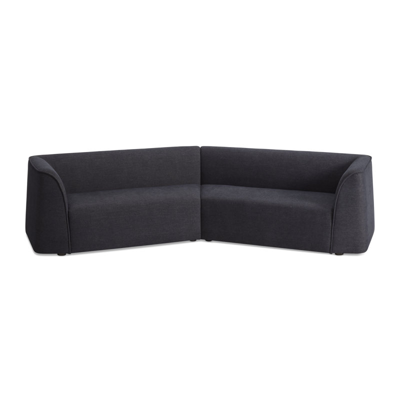 Thataway Sectional, 29" H x 126" W x 53" D, Tofte Navy Polyester Blend