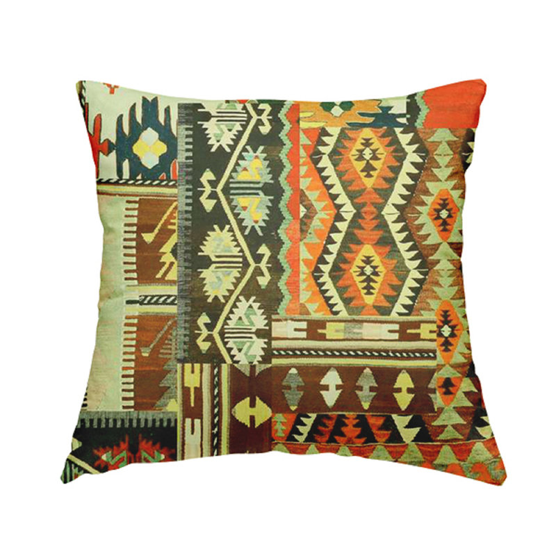 Khaleesi Patchwork Square Cushion, 28cm H x 28cm W x 5cm D