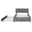 Teddy Fleece Full Size Upholstered Platform Bed With Twin Size Trundle-881878966