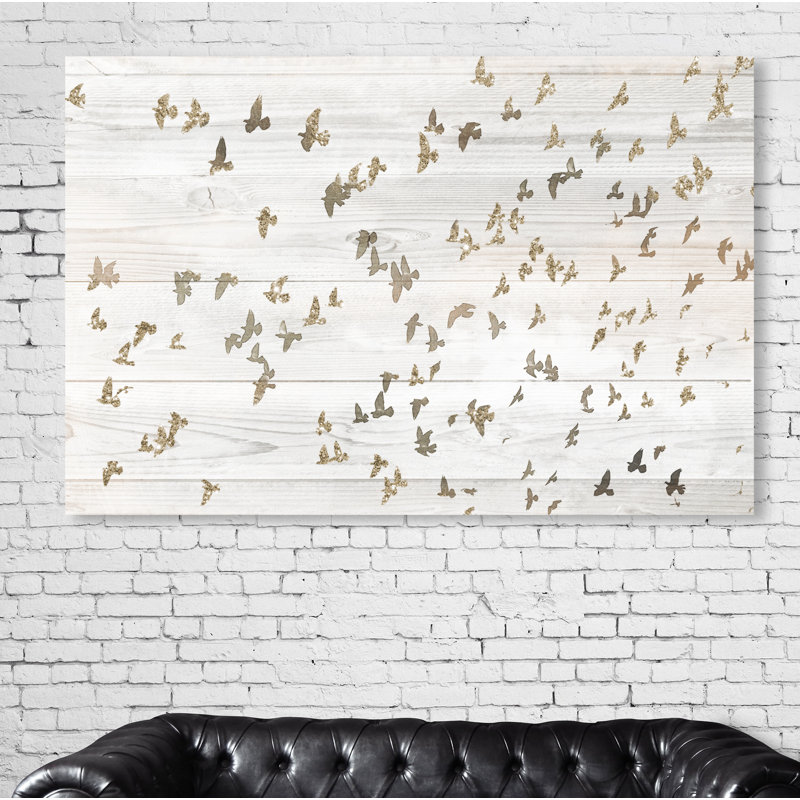 «Birds Fly High» par Oliver Gal, reproduction, H 30 po x l 45 po x P 0,5 po, Toile