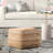 Cicero 18" Wide Square 100% Braided Jute Pouf Ottoman/Foot Stool by Jaipur Living-1357356675