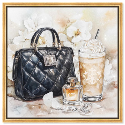 Trinkets and White Floral Canvas, reproduction d'art sur toile 
