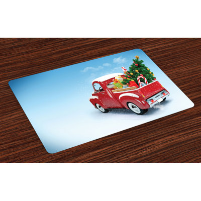 Pendergrass Christmas Truck Xmas Tree Placemat